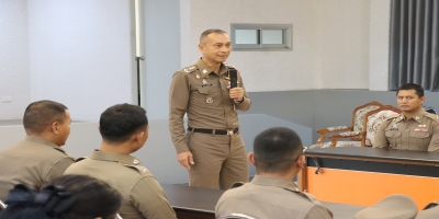 พิธีเปิดโครงการฝึกทบทวนพลแตรเดี่ยว สำหรับข้าราชการตำรวจในสังกัด ศปก.ตร.สน./ภ.9 ณ ห้องประชุมเกียรติอดุลย์ ศปก.ตร.สน.
